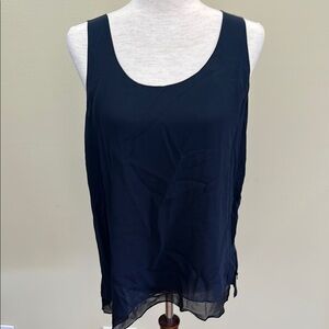 Vince Navy Blue and Black  Sleeveless blouse
